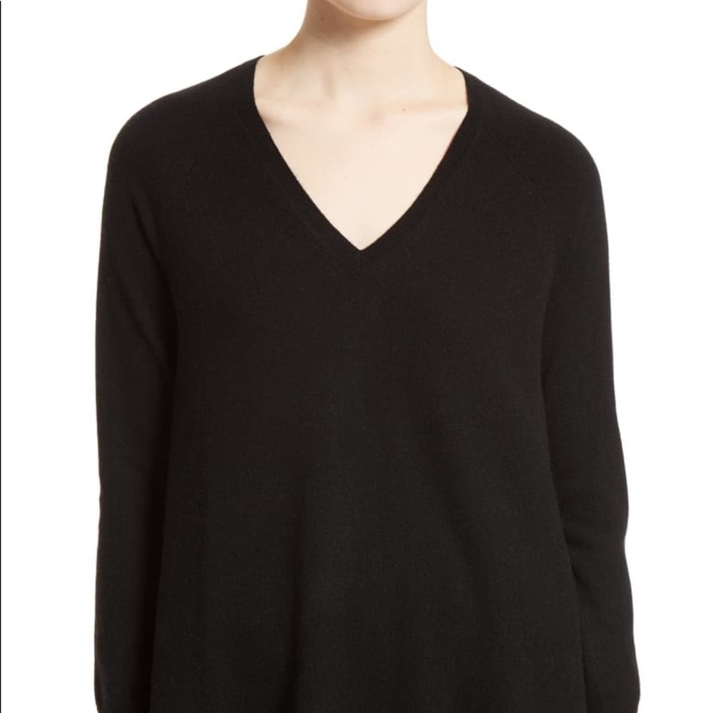 Shatoria Wool & Cashmere Asymmetrical Sweater